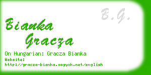 bianka gracza business card